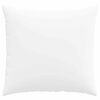 vidaXL Coussins de canap&eacute; 2 pcs Blanc 50 x 50 cm tissu