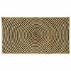 vidaXL Tapis de zone Noir 60 x 110 cm Jute