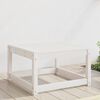 vidaXL Repose-pied de jardin blanc bois de pin massif