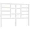 vidaXL T&ecirc;te de lit Blanc 146x4x104 cm Bois massif de pin