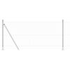vidaXL Poteau de cl&ocirc;ture. Argent&eacute; 25 x 0,8 m (treillis de 25 mm) Acier