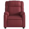 vidaXL Fauteuil inclinable Rouge bordeaux Similicuir