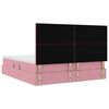 vidaXL Lit de Rangement avec matelas Rose 180 x 200 cm Velours