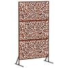 vidaXL &Eacute;cran de confidentialit&eacute; 100 x 50 x 180 cm Acier patin&eacute; Rouill&eacute;