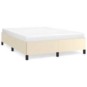 vidaXL Cadre de lit sans matelas cr&egrave;me 140x190 cm similicuir