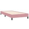 vidaXL Sommier &agrave; lattes de lit sans matelas rose 100x220 cm velours