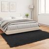 vidaXL Tapis en fausse Tafalla Noir 140 x 200 cm Polyester