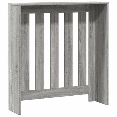 vidaXL Cache-radiateur sonoma gris 78x20x82 cm bois d'ingénierie