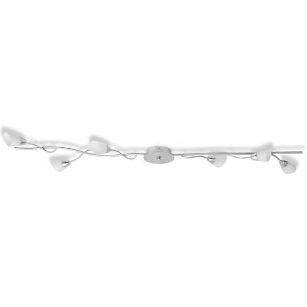 vidaXL Plafonnier avec 6 ampoules LED G9 240 W