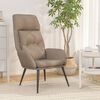 vidaXL Chaise de relaxation Taupe Similicuir daim