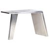 vidaXL Bureau style avion Argent&eacute; 112x50x76 cm M&eacute;tal