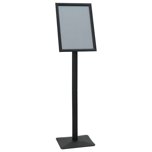 vidaXL Stand de Poster sur Pied Noir a3 Aluminium et PVC