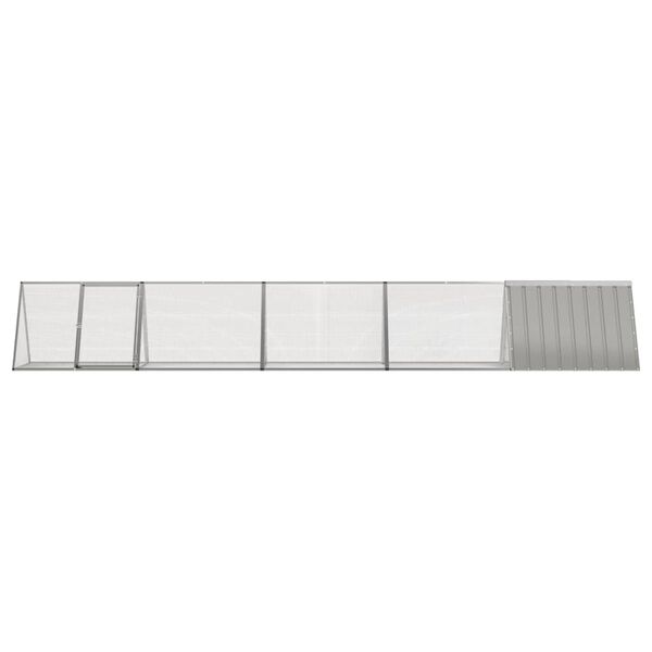 vidaXL Cage pour lapin Gris 504,5x80,5x71 cm Acier galvanis&eacute;