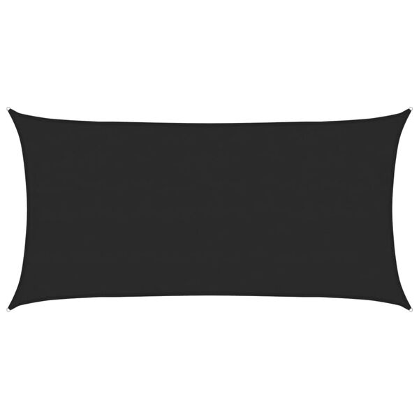 vidaXL Voile d'ombrage 160 g/m² Noir 4x7 m PEHD