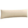 vidaXL Coussins de canapé 2 pcs Crème 145 x 40 cm tissu