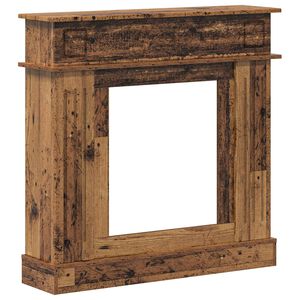 vidaXL Cadre de chemin&eacute;e Bois ancien 102 x 26 x 100 cm