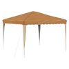 vidaXL Tente de f&ecirc;te pop-up Beige 288 x 288 x 245 cm Tissu Oxford