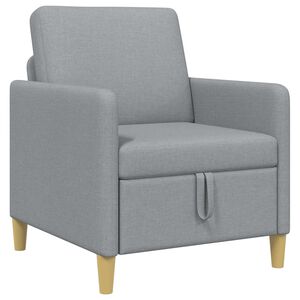 vidaXL Sofa avec rangement Gris clair 72 x 78 x 87 cm Polyester