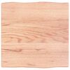 vidaXL Dessus de table bois ch&ecirc;ne massif trait&eacute; bordure assortie