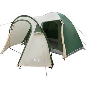 vidaXL Tente D&ocirc;me D&ocirc;me avec toit avec stockage Vert 384 x 254 x 170 cm