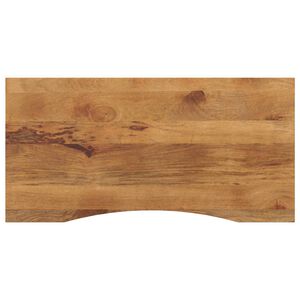 vidaXL Dessus de bureau avec courbe 140x60x2,5 cm manguier massif brut