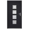 vidaXL Porte d'entr&eacute;e anthracite 108x208 cm PVC