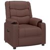 vidaXL Fauteuil inclinable &eacute;lectrique Marron Similicuir