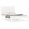 vidaXL Cadre de lit sans matelas blanc 120x200 cm bois de pin massif