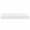 vidaXL &Eacute;tag&egrave;re murale flottante 2 pcs Blanc brillant 40x23x3,8 cm MDF