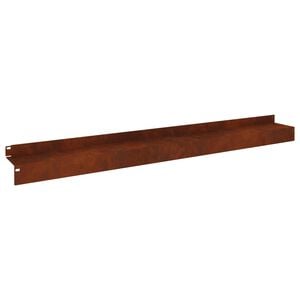 vidaXL Bordure de Pelouse 10 pc 100 x 10 x 8 cm Acier Rouill&eacute;