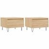 vidaXL Tables basses 2 pcs ch&ecirc;ne sonoma 50x46x35 cm bois d'ing&eacute;nierie