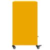 vidaXL Buffet jaune moutarde 68x39x72 cm acier
