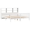 vidaXL Lit biblioth&egrave;que sans matelas blanc 180x200 cm bois pin massif