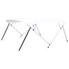 vidaXL Auvent bimini &agrave; 4 arceaux Blanc 243x(230-244)x137 cm