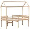 vidaXL Lit haut sans matelas 75x190 cm bois de pin massif