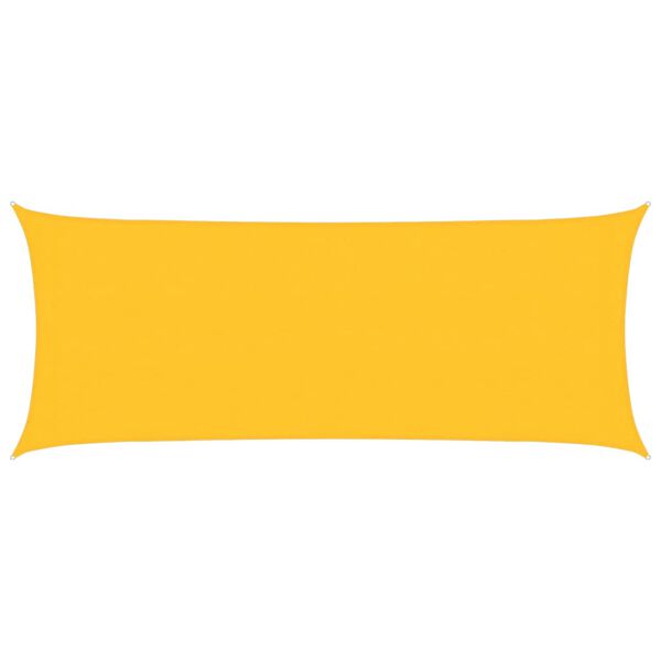 vidaXL Voile d'ombrage 160 g/m&sup2; rectangulaire jaune 2x4,5 m PEHD