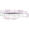 vidaXL Cadre de lit sans matelas blanc 120x200 cm bois massif