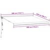vidaXL Auvent r&eacute;tractable automatique bordeaux 300x250 cm