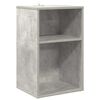vidaXL Meuble &agrave; vinyles Gris b&eacute;ton 38 x 33 x 61 cm Bois d'ing&eacute;nierie