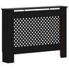 vidaXL Cache-radiateur noir 112x19x81,5 cm MDF