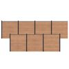 vidaXL Ensemble de Cl&ocirc;ture 7 pc 1218 x 186 cm WPC et Aluminium Marron