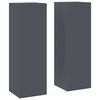 vidaXL Support de Plante 2 pi&egrave;ces Anthracite 24 x 24 x 75 cm