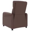 vidaXL Fauteuil inclinable &eacute;lectrique Marron Similicuir
