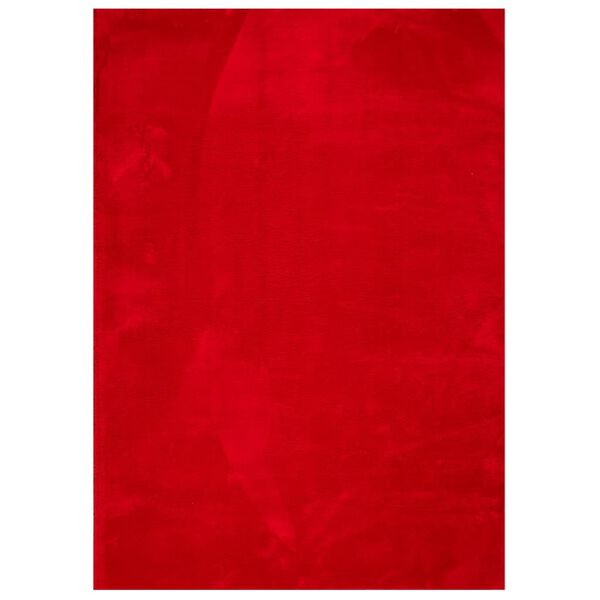 vidaXL Tapis HUARTE à poils courts doux et lavable rouge 200x280 cm