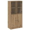 vidaXL Buffet haut avec portes ch&ecirc;ne artisanal bois d'ing&eacute;nierie