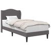 vidaXL Cadre de lit avec t&ecirc;te de lit Gris 80 x 200 cm Simili cuir