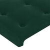 vidaXL T&ecirc;tes de lit 2 pcs Vert fonc&eacute; 80x5x78/88 cm Velours