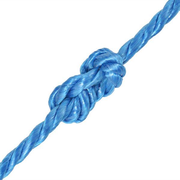 vidaXL Corde torsad&eacute;e Polypropyl&egrave;ne 10 mm 500 m Bleu