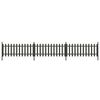 vidaXL Cl&ocirc;ture &agrave; piquets avec poteaux 3 pcs WPC 614x80 cm