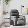 vidaXL Fauteuil inclinable &eacute;lectrique Gris Similicuir